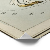 Vintage Einhorn-Astronomische Übersicht Poster (Ecke)