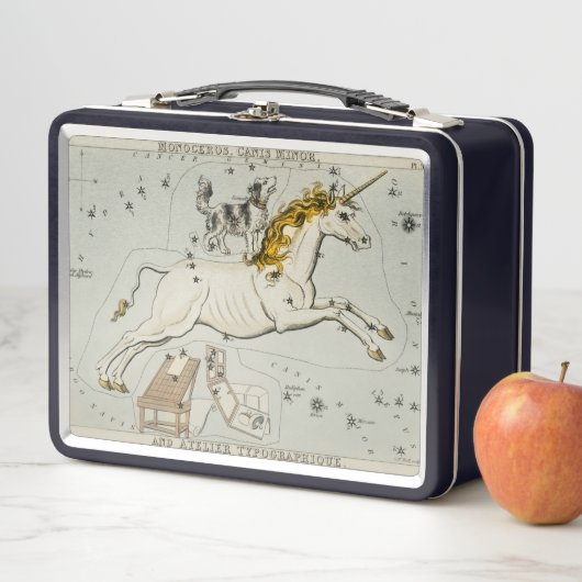 Vintage Einhorn-Lunchbox Metall Brotdose (Beispiel)