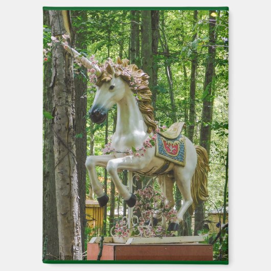 Vintage Einhorn Magnet (Vorderseite)