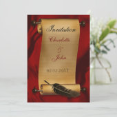 Vintage Einladung (Stehend Vorderseite)