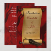 Vintage Einladung (Vorne/Hinten)