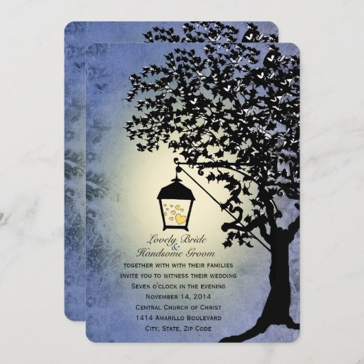 Vintage Einladung (Vorne/Hinten)