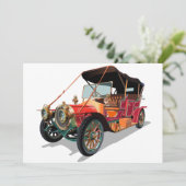 Vintage Einladung (Stehend Vorderseite)