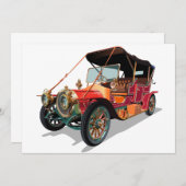 Vintage Einladung (Vorne/Hinten)