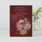 Vintage Einladung (Stehend Vorderseite)