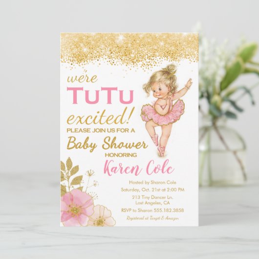 Vintage Einladung (Stehend Vorderseite)