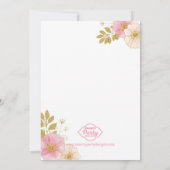 Vintage Einladung (Rückseite)