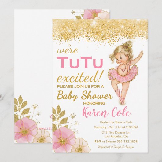 Vintage Einladung (Vorne/Hinten)