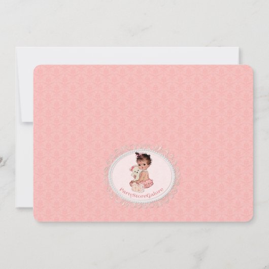 Vintage Einladung (Rückseite)