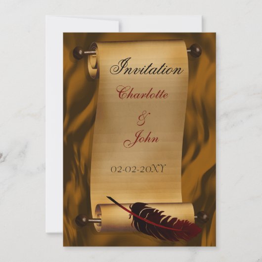 Vintage Einladung (Vorderseite)