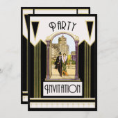 Vintage Einladung (Vorne/Hinten)