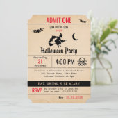 Vintage Einladung (Stehend Vorderseite)