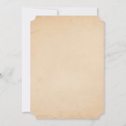 Vintage Einladung (Rückseite)