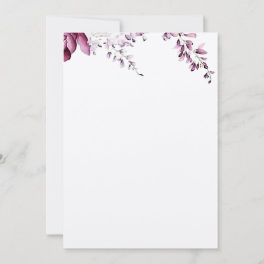 Vintage Einladung (Rückseite)