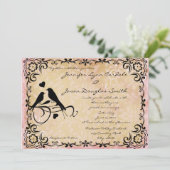 Vintage Einladung (Stehend Vorderseite)