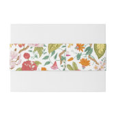 Vintage Einladung Bauchband Einladungsbanderole (Rückseitenbeispiel)