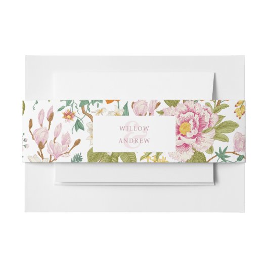 Vintage Einladung Bauchband Einladungsbanderole (Vorderseite Beispiel)