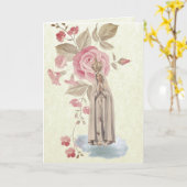 Vintage Einladung der katholischen Kommune (Gelbe Blume)