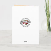 Vintage Einladung der katholischen Kommune (Rückseite)