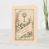 Vintage Einladung der katholischen Kommune (Vorderseite)