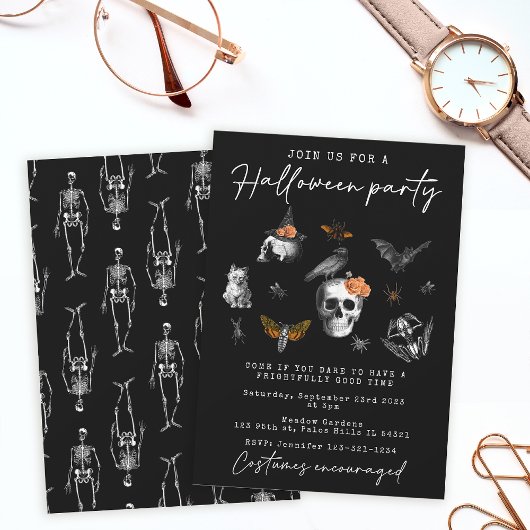 Vintage Einladung des Halloween-Party