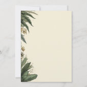 Vintage Einladung des verzauberten Waldes (Rückseite)