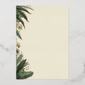 Vintage Einladung des verzauberten Waldes (Rückseite)