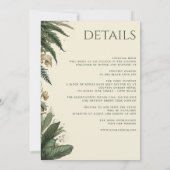 Vintage Einladung des verzauberten Waldes mit Deta (Rückseite)