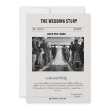 Vintage Einladung in Schwarz und Weiß