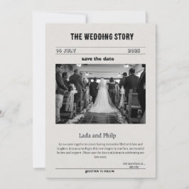 Vintage Einladung in Schwarz und Weiß