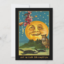 Vintage Einladung über den Mond