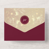 Vintage Einladung von Burgund (Rückseite)