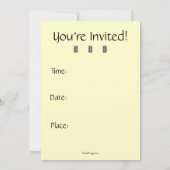 Vintage Einladung von der Unionsseite aus (Rückseite)