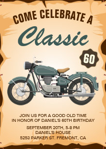 Harley Davidson Geburtstag Einladung 40 50 60 Harley Etsy