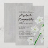 Vintage Einladung von Jasmine Bridal (Vorne/Hinten)