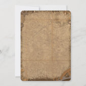 Vintage Einladung von Steampunk Bride Hochzeit (Rückseite)