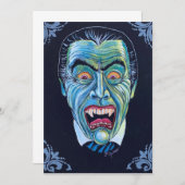 Vintage Einladung zu einem Beängstigenden, spöttis (Vorne/Hinten)