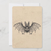 Vintage Einladung zu Halloween: Spooky Elegance (Rückseite)