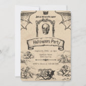 Vintage Einladung zu Halloween: Spooky Elegance (Vorderseite)