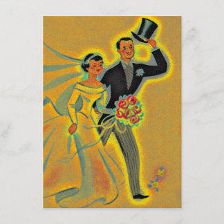 Vintage Einladung zum 50. Goldenen Jubiläum