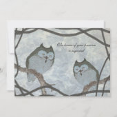 Vintage Einladung zum Hochzeitsfeiern (Rückseite)