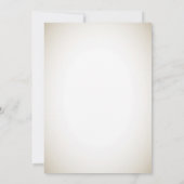 Vintage Einladung zum Hochzeitsfeiern (Rückseite)