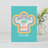 Vintage Einladung zum Vatertag. (Stehend Vorderseite)