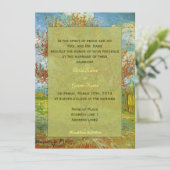 Vintage Einladung zur Blumenhochzeit (Stehend Vorderseite)