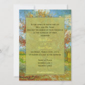 Vintage Einladung zur Blumenhochzeit (Vorderseite)