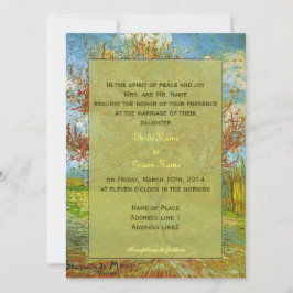 Vintage Einladung zur Blumenhochzeit