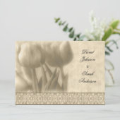 Vintage Einladung zur Hochzeit (Stehend Vorderseite)