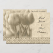 Vintage Einladung zur Hochzeit (Vorne/Hinten)