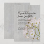 Vintage Einladung zur Hochzeit (Vorne/Hinten)