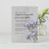 Vintage Einladung zur Hochzeit (Stehend Vorderseite)